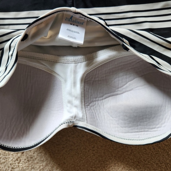 Womens Catalina Black & White Swimsuit Size M - Picture 3 of 3